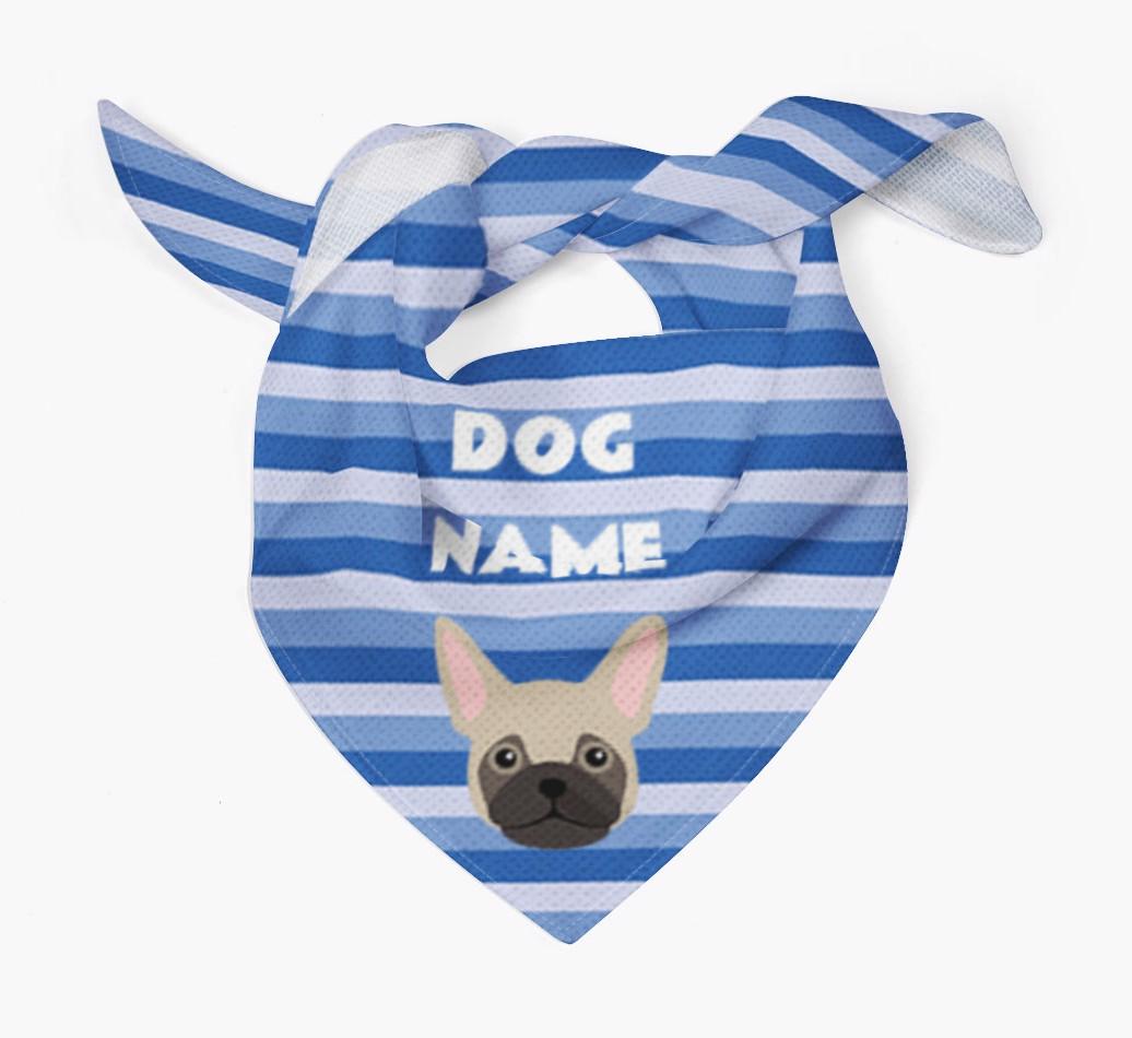Personalized 'Stripes' Bandana for your {breedFullName}