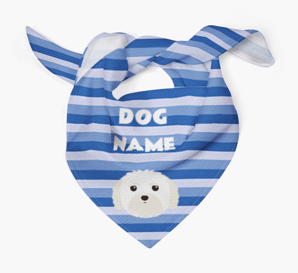 Personalized 'Stripes' Bandana for your {breedFullName}