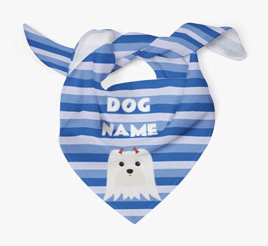 Personalized 'Stripes' Bandana for your {breedFullName}