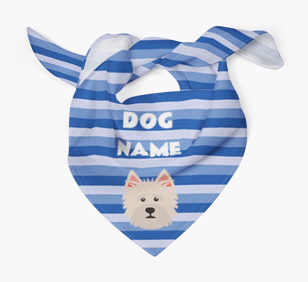 Personalized 'Stripes' Bandana for your {breedFullName}
