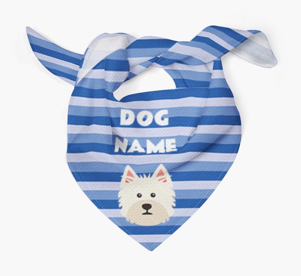 Personalized 'Stripes' Bandana for your {breedFullName}
