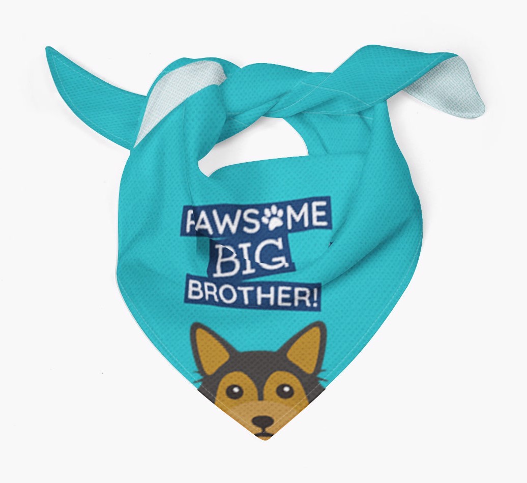 Pawsome Big Brother Bandana for your {breedFullName}