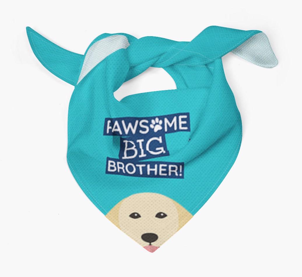 Pawsome Big Brother Bandana for your {breedFullName}