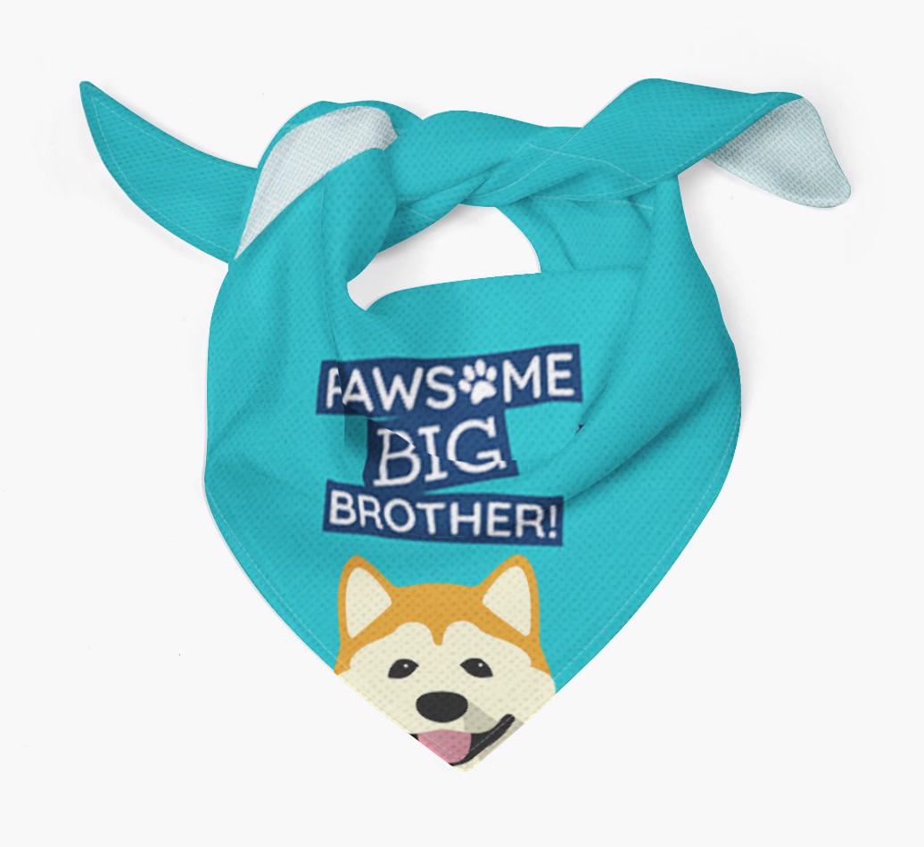 Pawsome Big Brother Bandana for your {breedFullName}