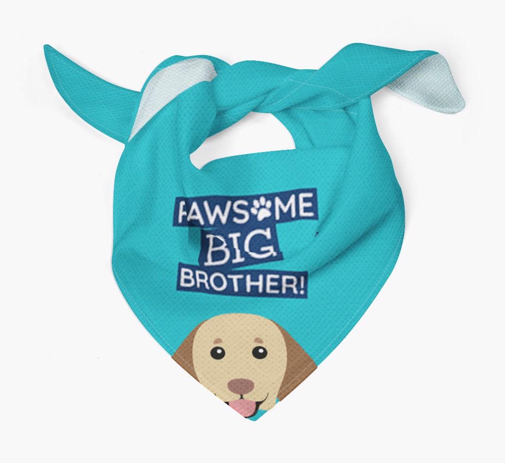 Pawsome Big Brother Bandana for your {breedFullName}