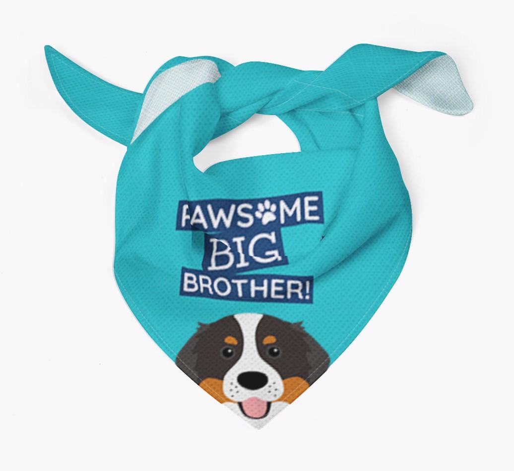 Pawsome Big Brother Bandana for your {breedFullName}