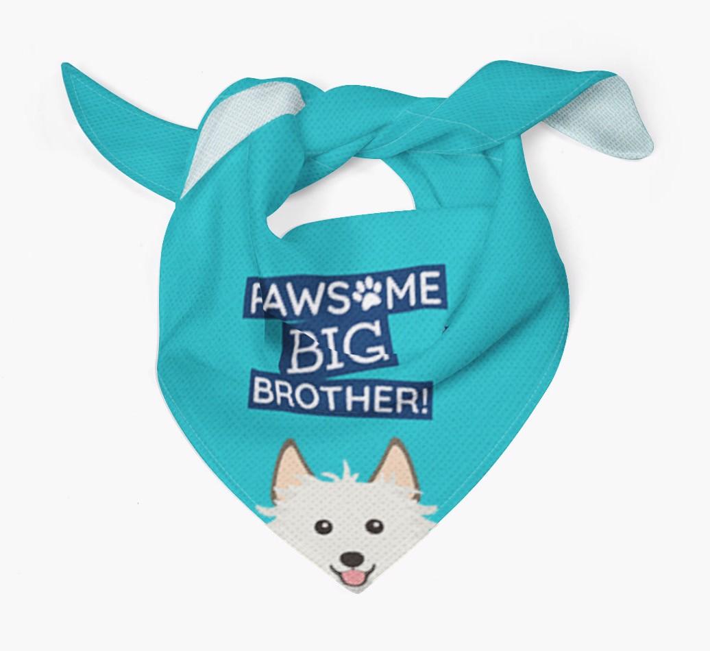 Pawsome Big Brother Bandana for your {breedFullName}