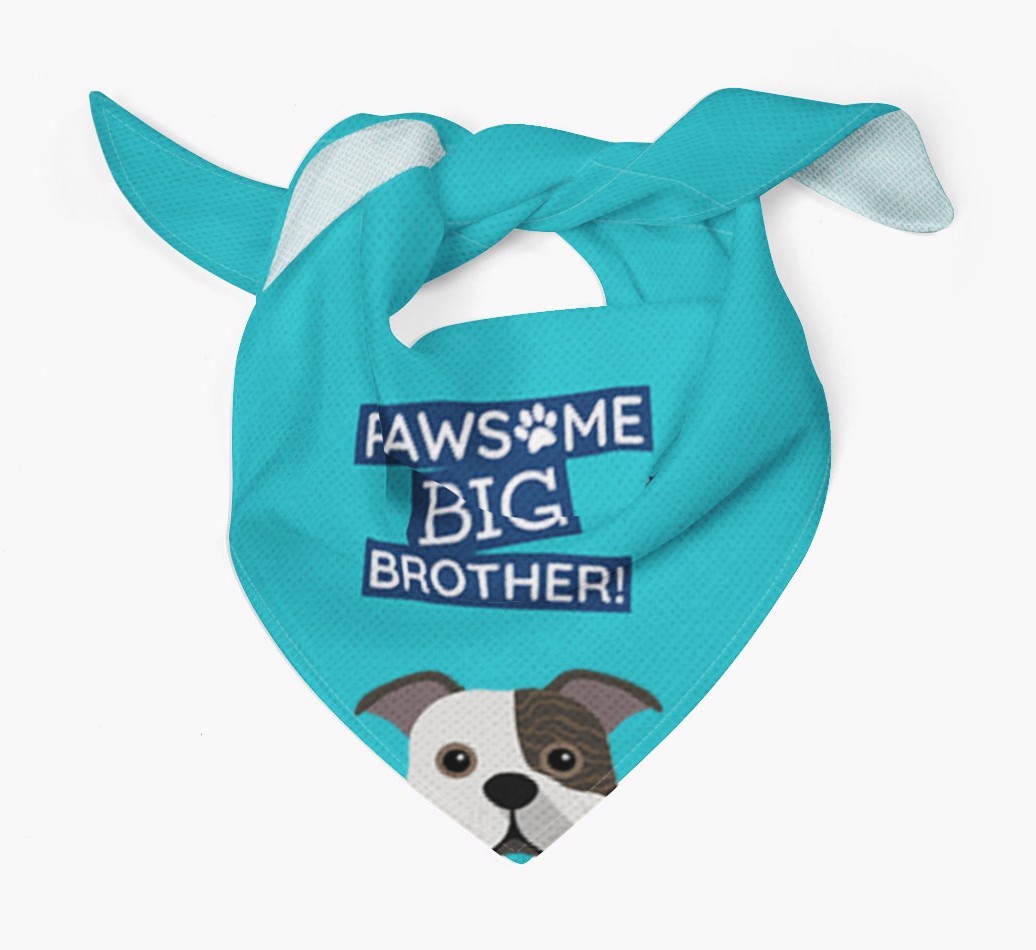 Pawsome Big Brother Bandana for your {breedFullName}
