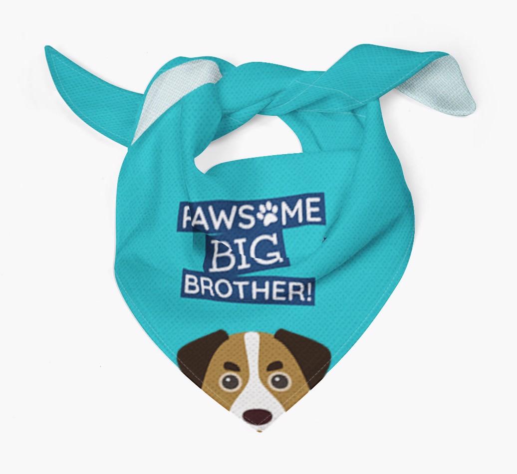 Pawsome Big Brother Bandana for your {breedFullName}
