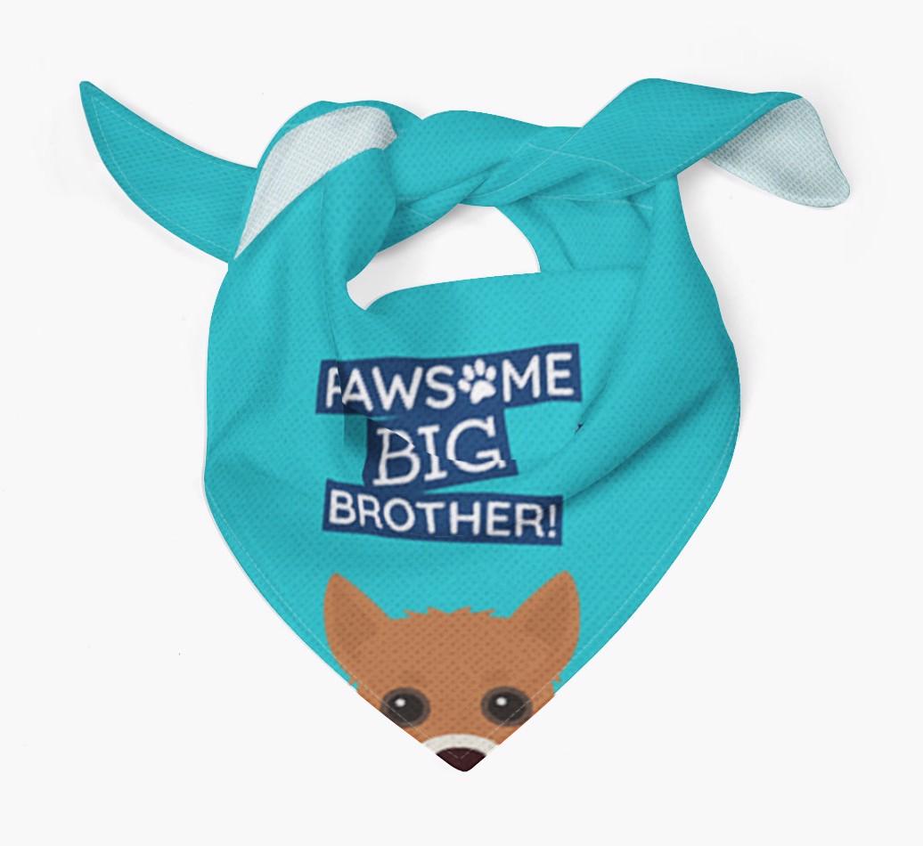 Pawsome Big Brother Bandana for your {breedFullName}