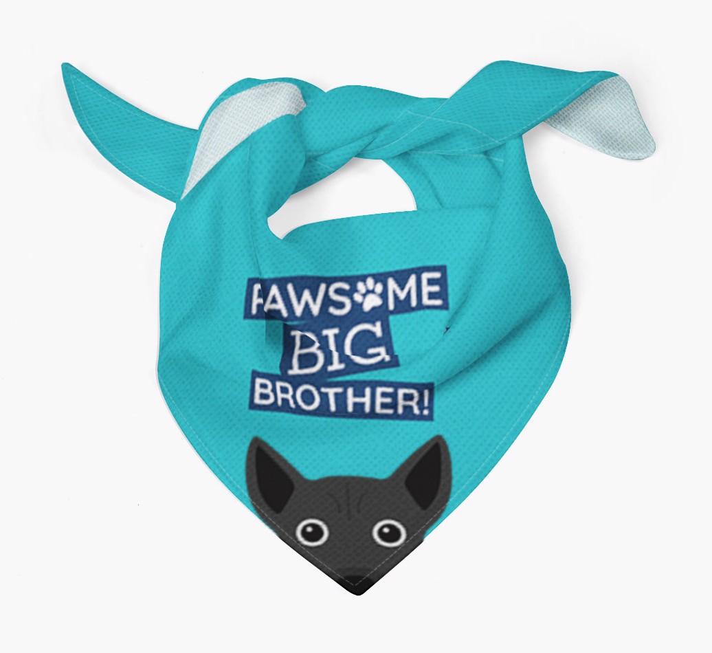 Pawsome Big Brother Bandana for your {breedFullName}