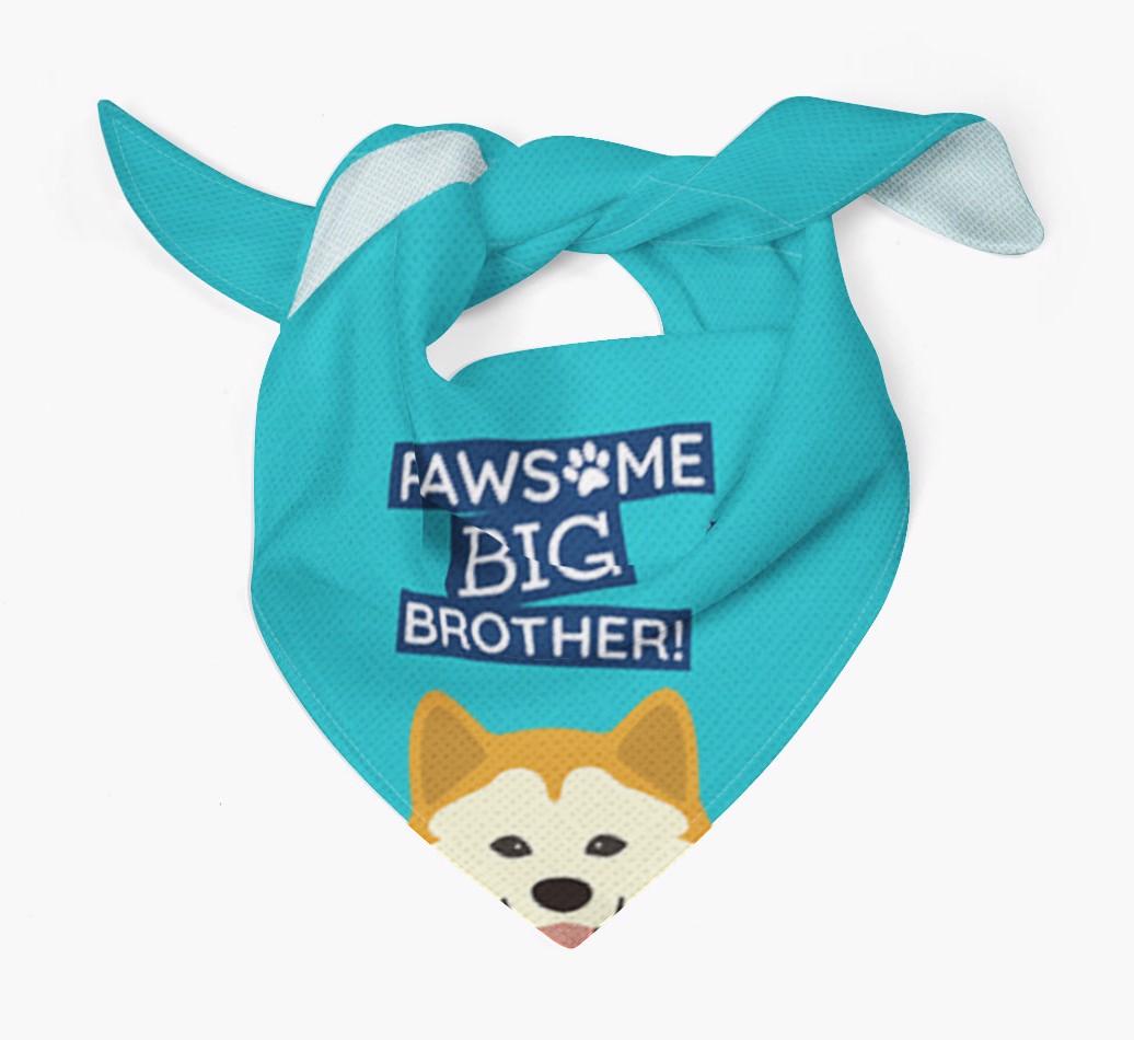Pawsome Big Brother Bandana for your {breedFullName}