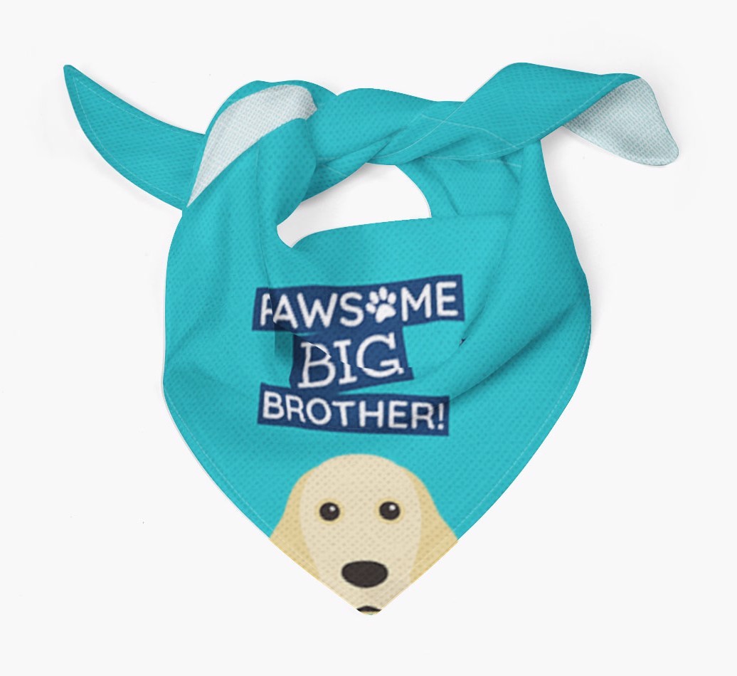 Pawsome Big Brother Bandana for your {breedFullName}