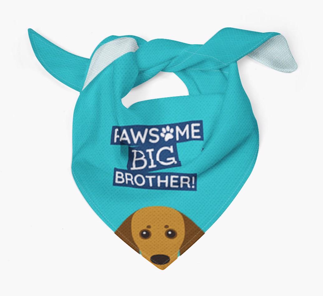 Pawsome Big Brother Bandana for your {breedFullName}