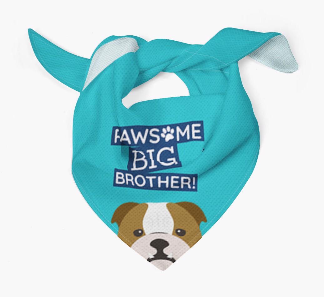 Pawsome Big Brother Bandana for your {breedFullName}