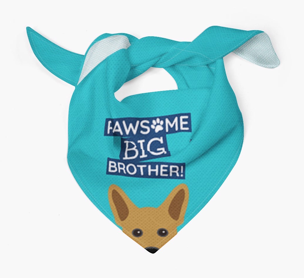 Pawsome Big Brother Bandana for your {breedFullName}