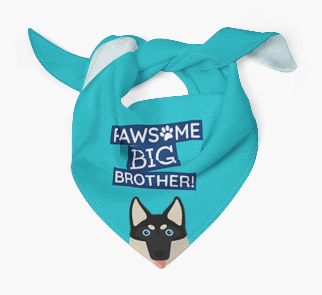 Pawsome Big Brother Bandana for your {breedFullName}
