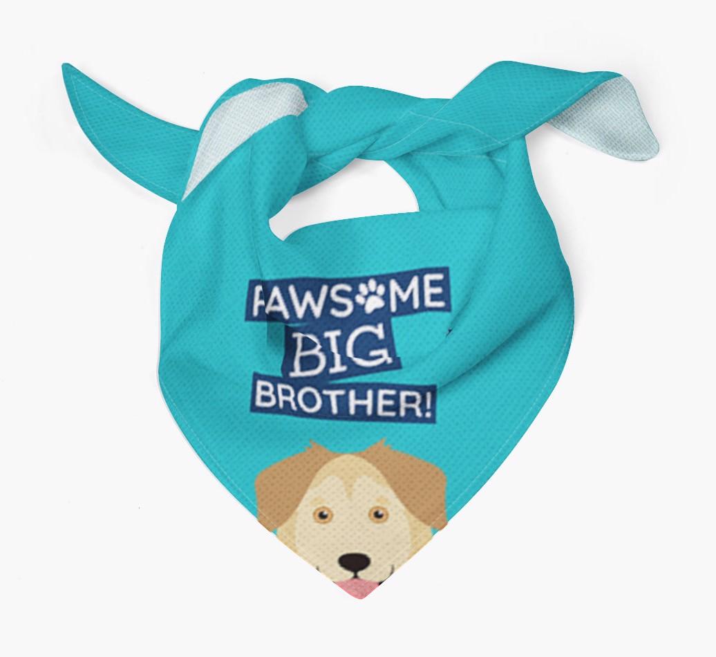 Pawsome Big Brother Bandana for your {breedFullName}