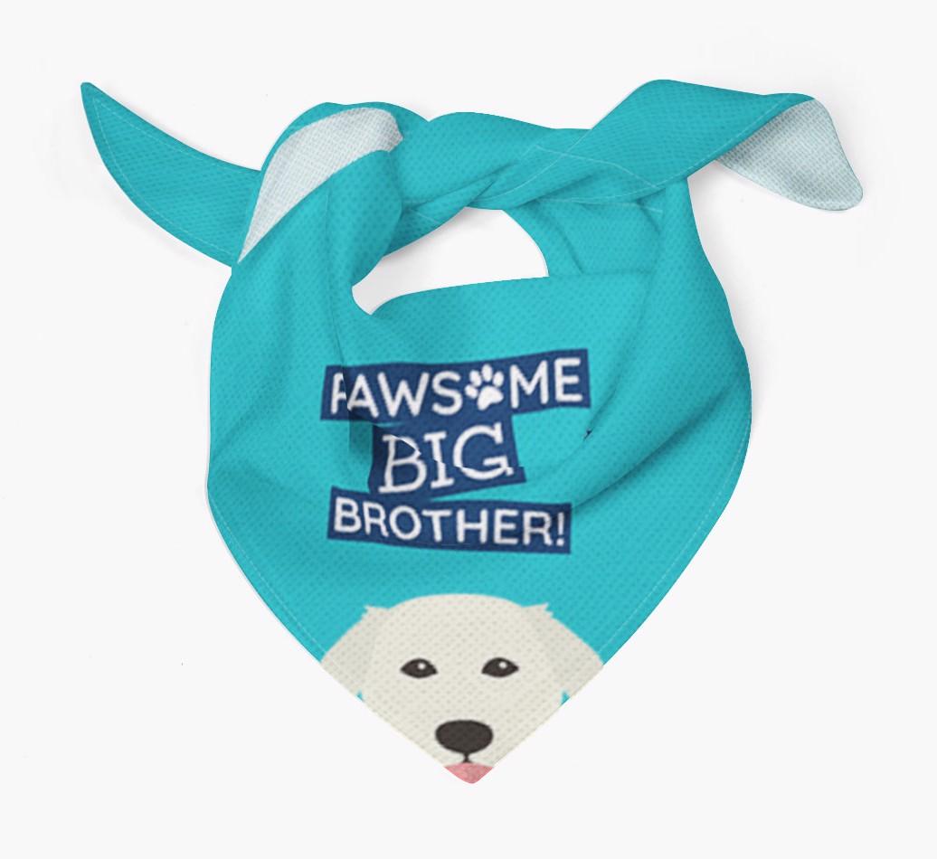 Pawsome Big Brother Bandana for your {breedFullName}