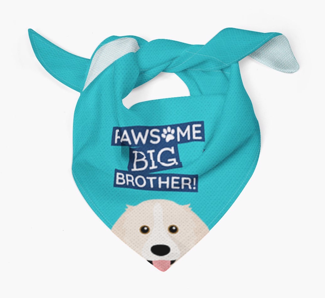 Pawsome Big Brother Bandana for your {breedFullName}