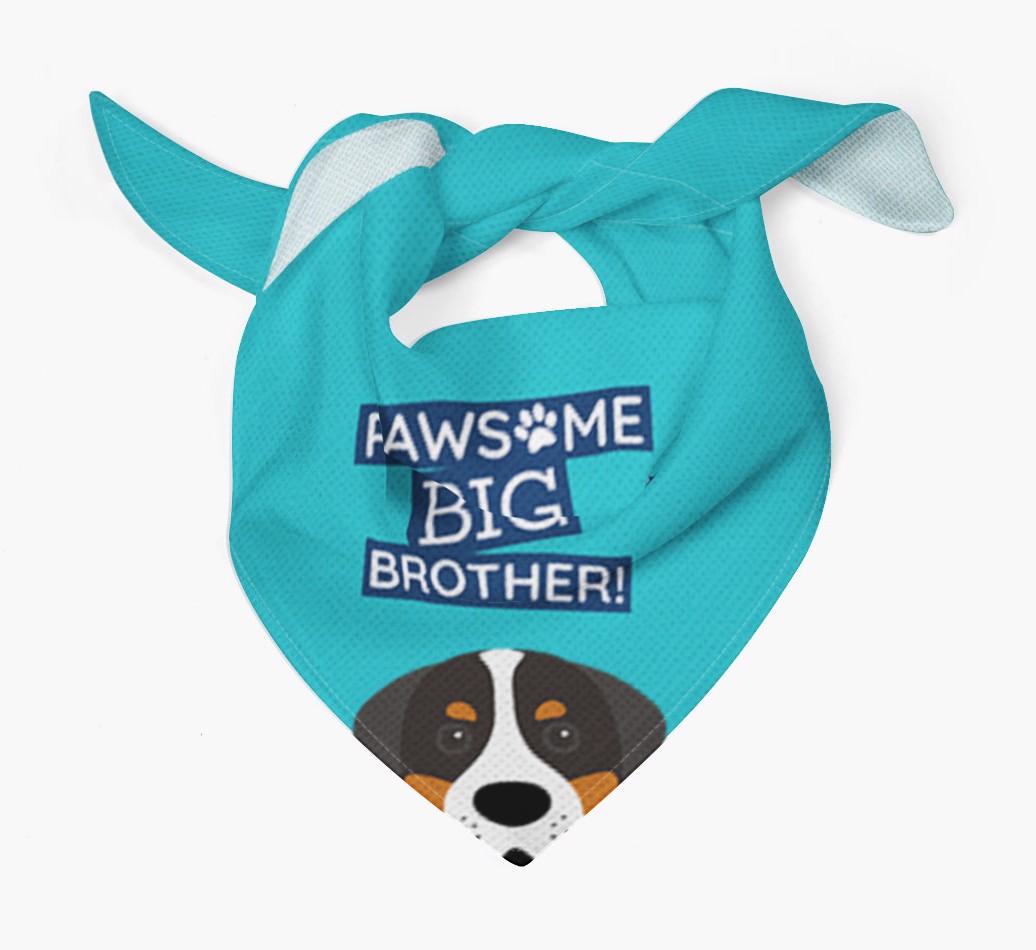 Pawsome Big Brother Bandana for your {breedFullName}
