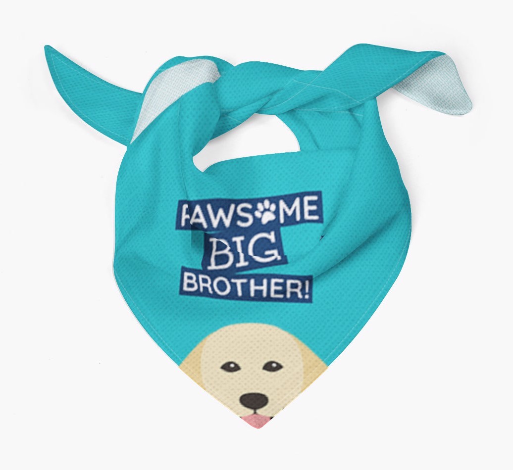 Pawsome Big Brother Bandana for your {breedFullName}