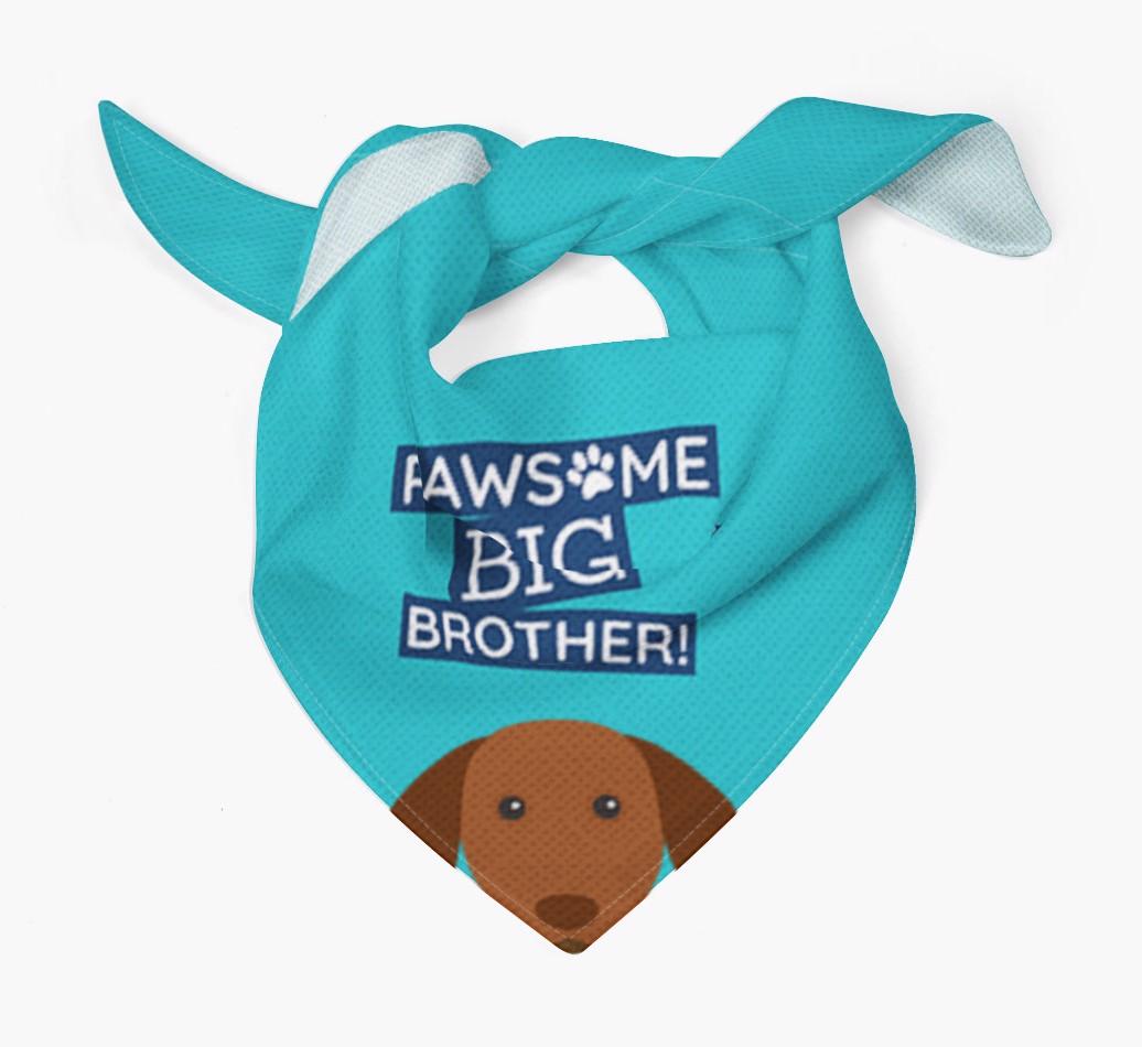 Pawsome Big Brother Bandana for your {breedFullName}