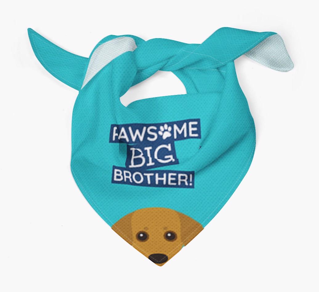 Pawsome Big Brother Bandana for your {breedFullName}