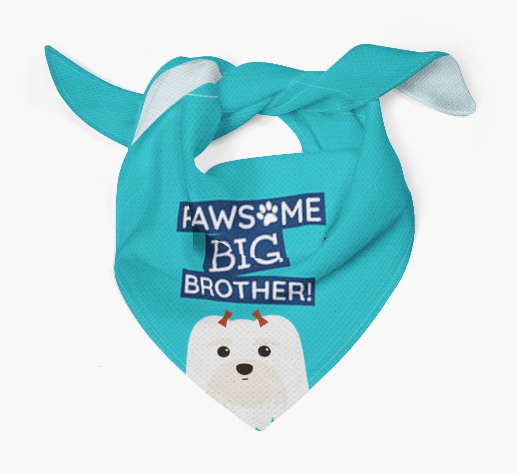 Pawsome Big Brother Bandana for your {breedFullName}