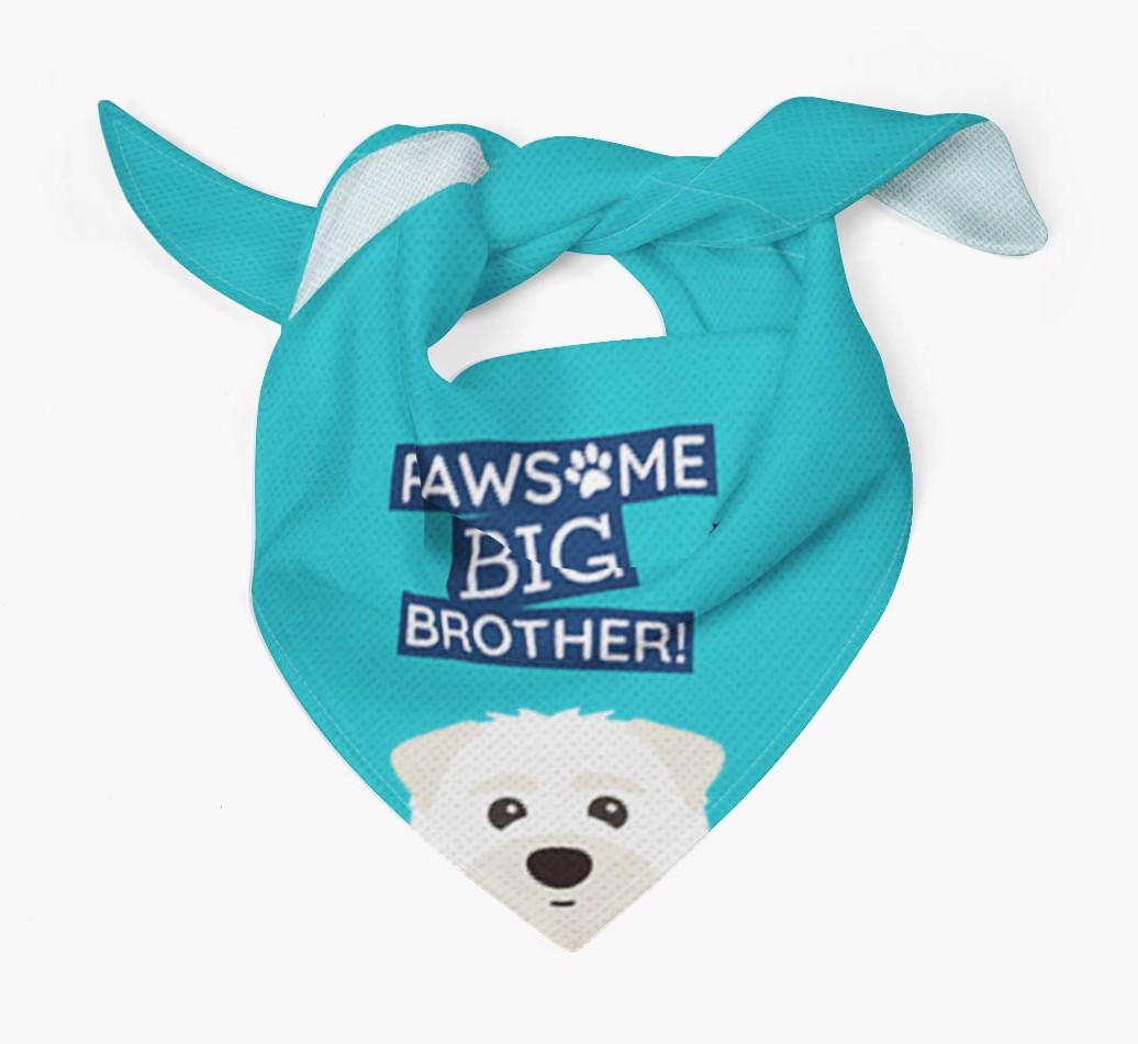 Pawsome Big Brother Bandana for your {breedFullName}