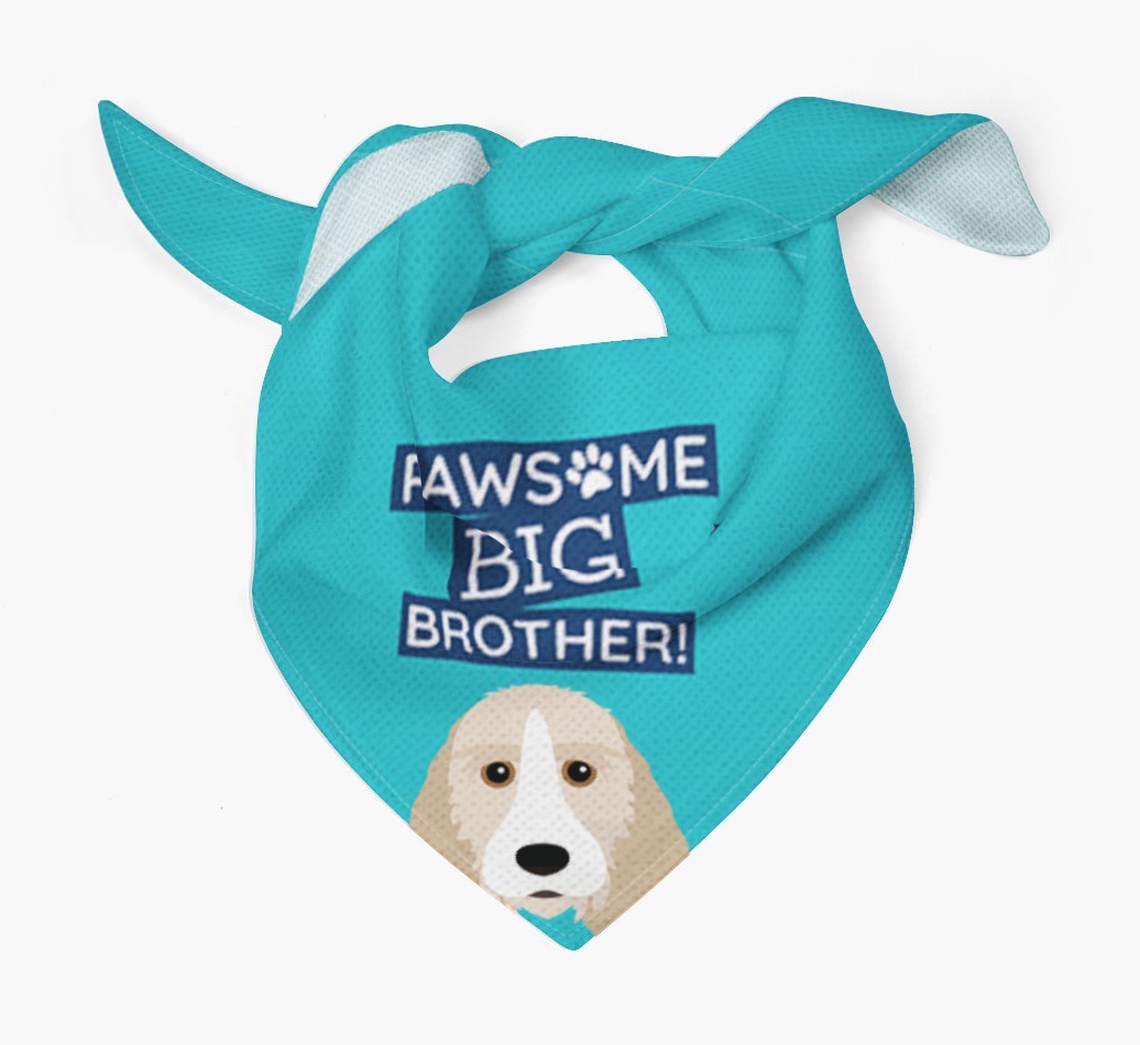 Pawsome Big Brother Bandana for your {breedFullName}