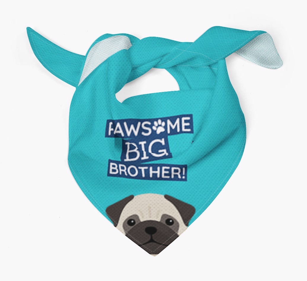 Pawsome Big Brother Bandana for your {breedFullName}