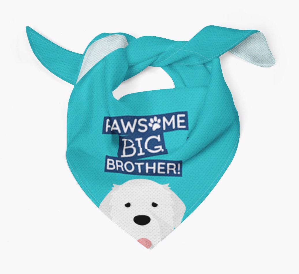 Pawsome Big Brother Bandana for your {breedFullName}