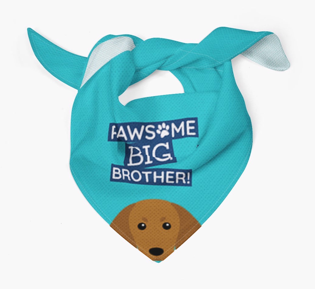 Pawsome Big Brother Bandana for your {breedFullName}
