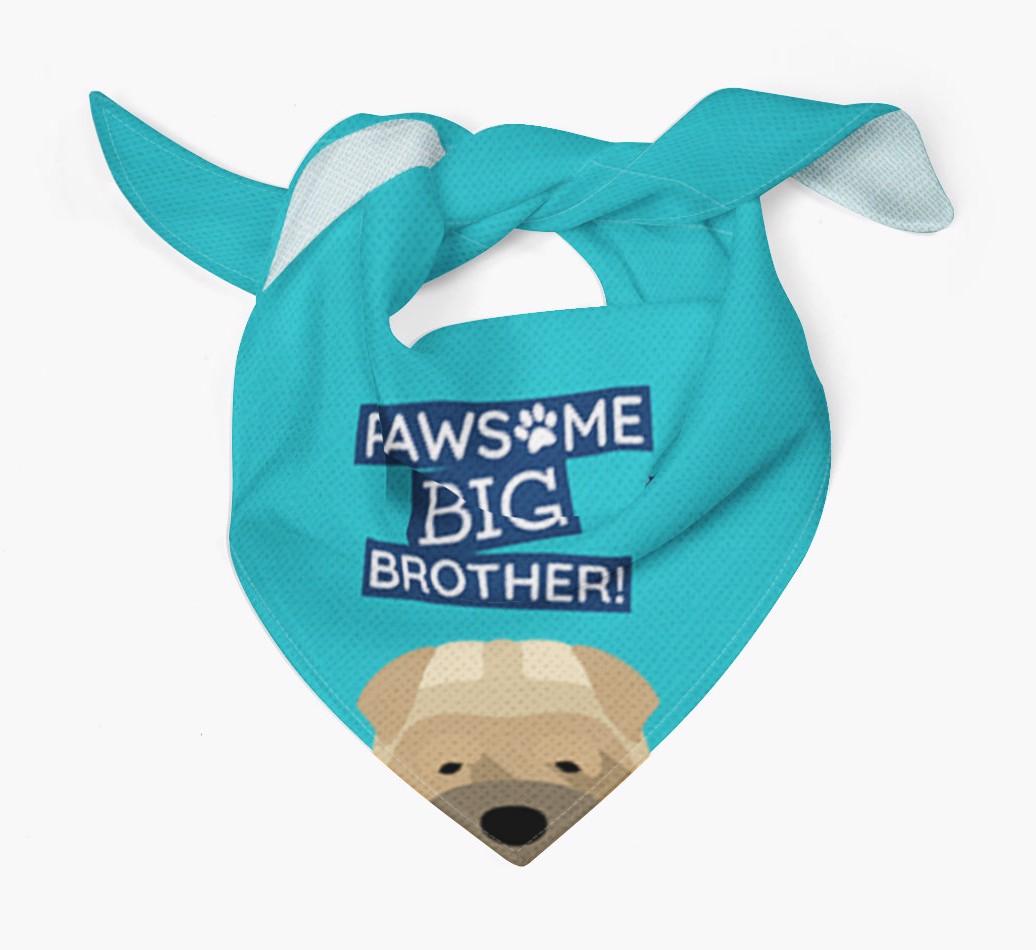Pawsome Big Brother Bandana for your {breedFullName}