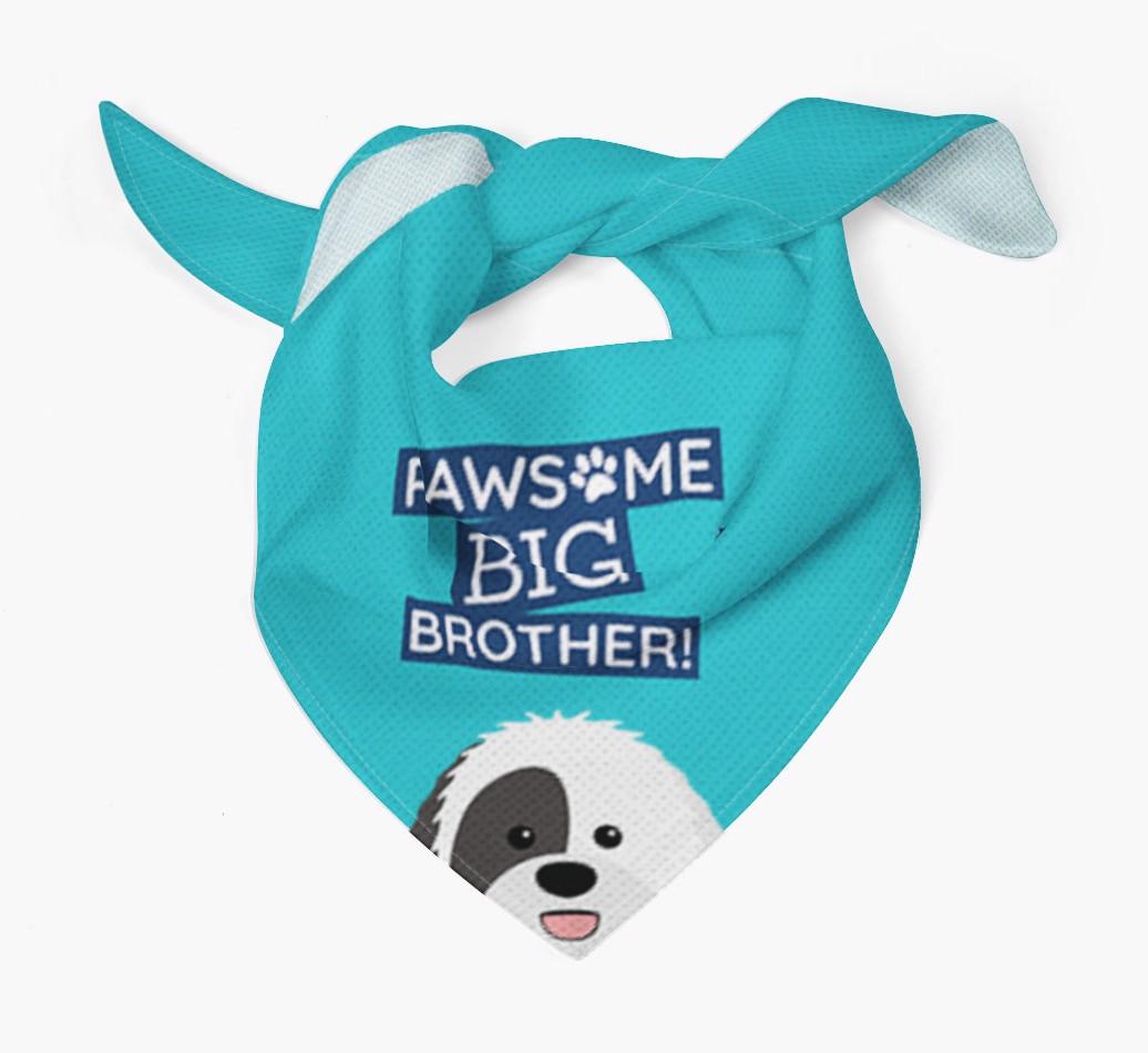 Pawsome Big Brother Bandana for your {breedFullName}