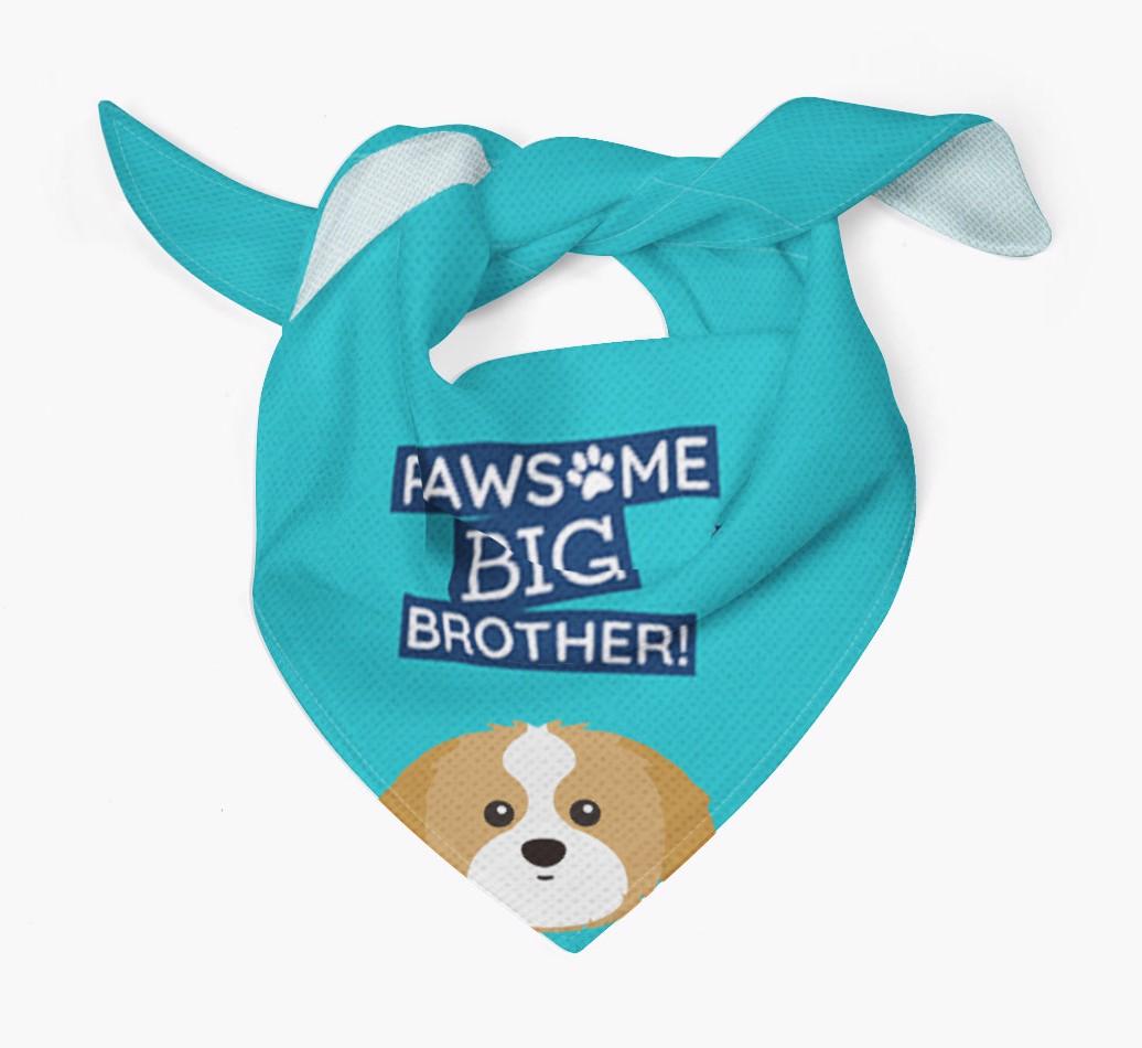 Pawsome Big Brother Bandana for your {breedFullName}