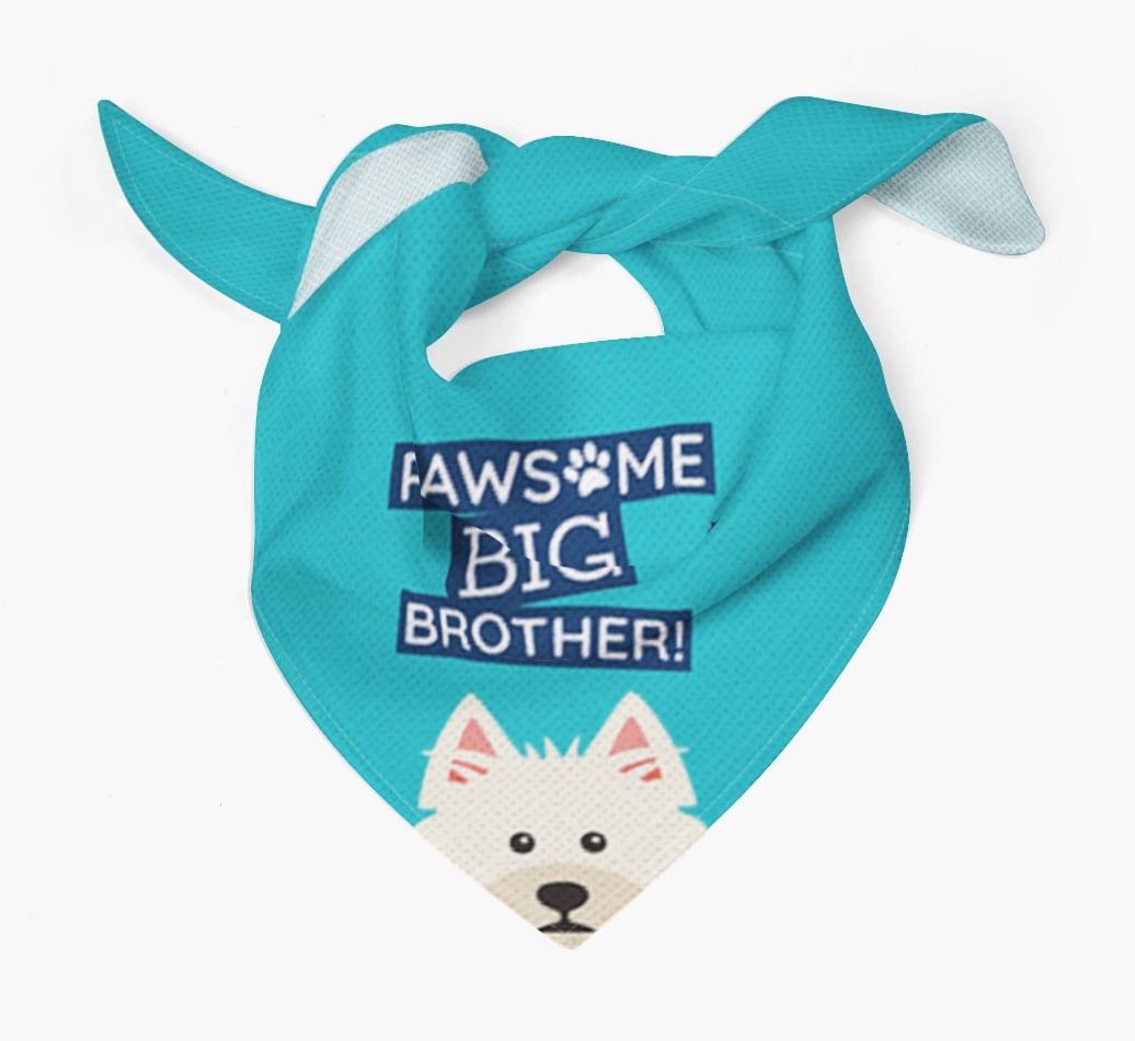 Pawsome Big Brother Bandana for your {breedFullName}