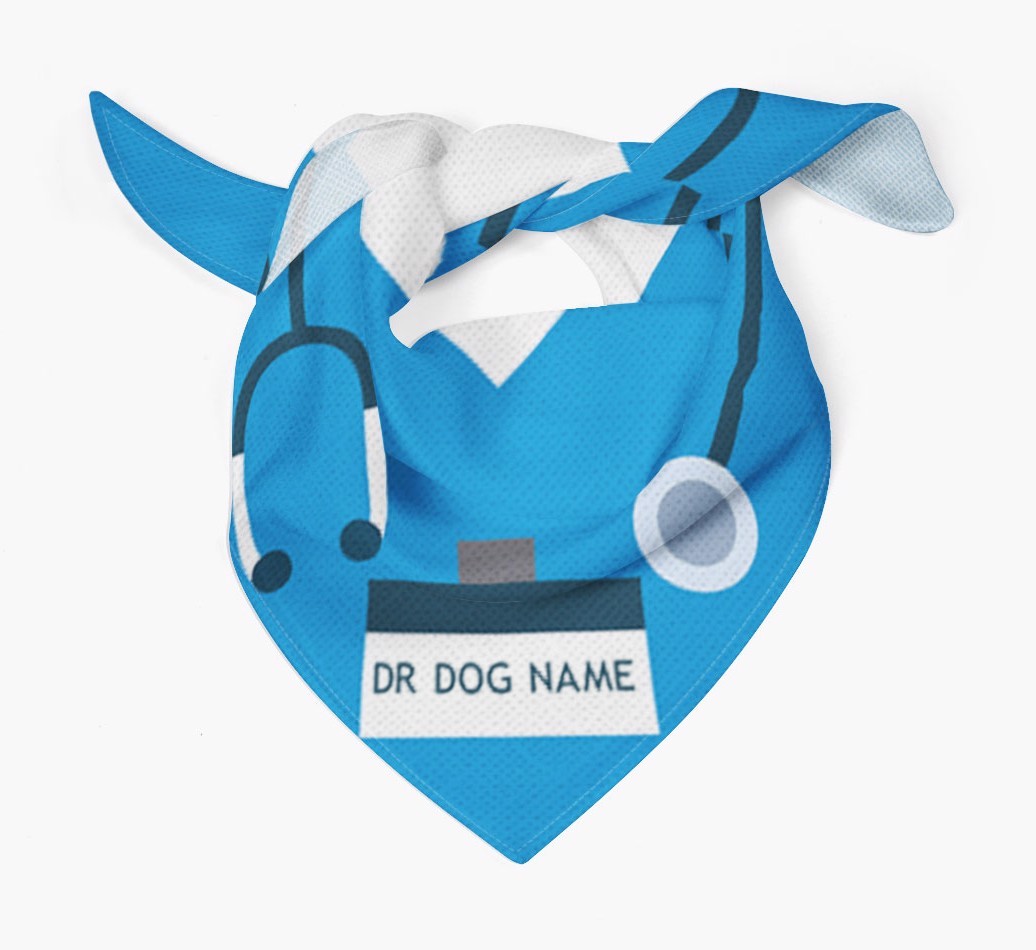Personalised 'Doctor' Dog Bandana for your {breedFullName}