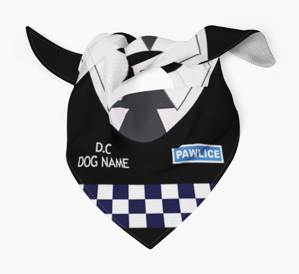 Personalised 'Paw-lice' Dog Bandana for your {breedFullName}