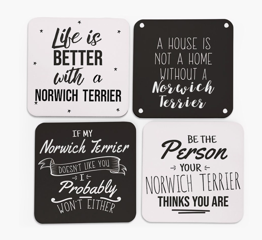 {breedFullName} Quote Coasters - Set of 4