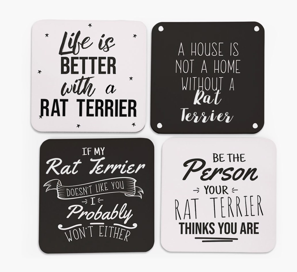 {breedFullName} Quote Coasters - Set of 4