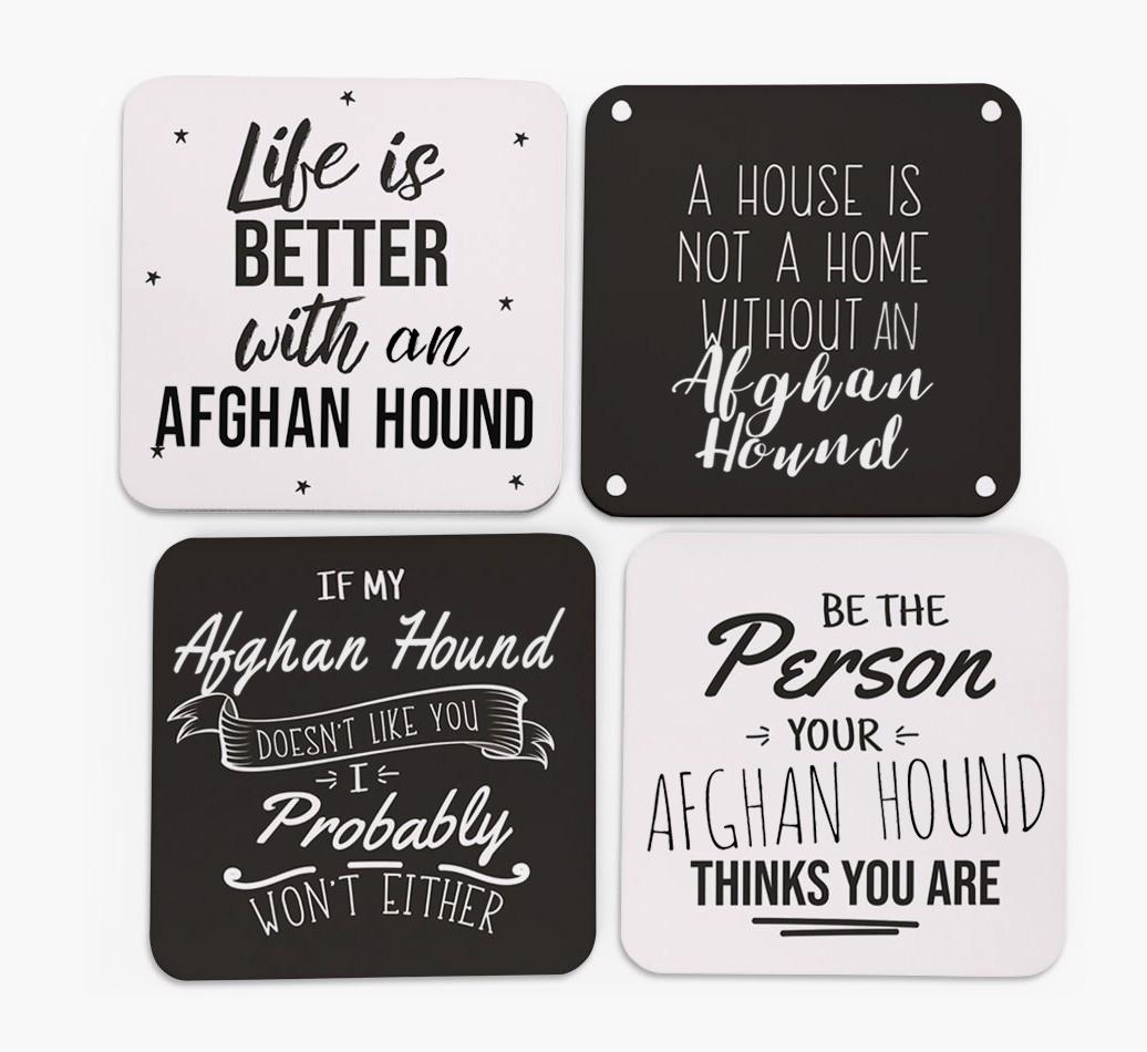 {breedFullName} Quote Coasters - Set of 4