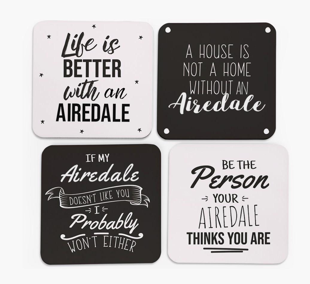 {breedFullName} Quote Coasters - Set of 4