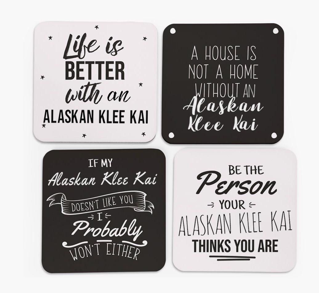 {breedFullName} Quote Coasters - Set of 4