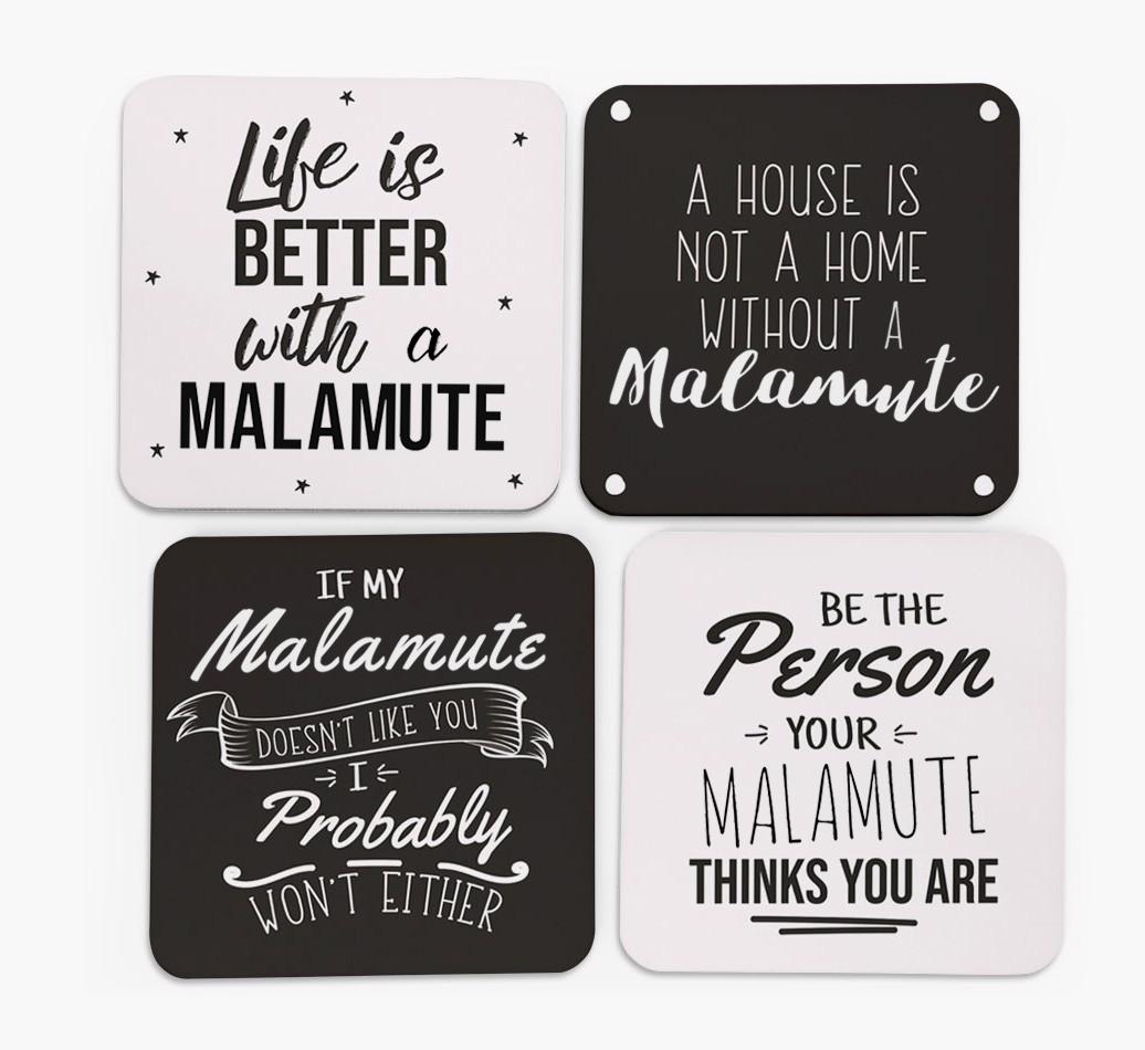 {breedFullName} Quote Coasters - Set of 4