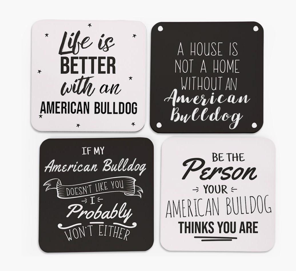 {breedFullName} Quote Coasters - Set of 4