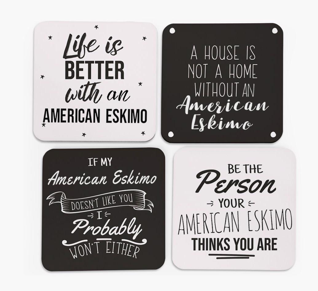 {breedFullName} Quote Coasters - Set of 4