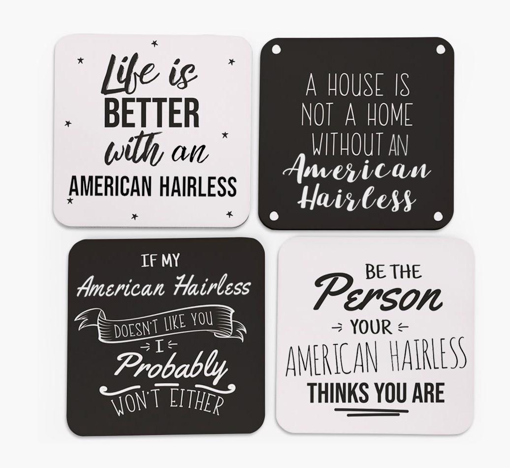 {breedFullName} Quote Coasters - Set of 4