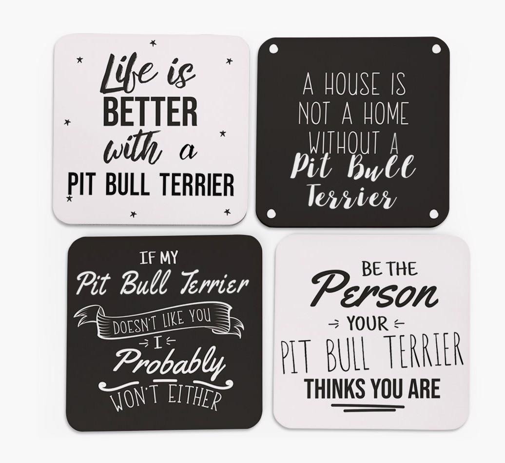 {breedFullName} Quote Coasters - Set of 4